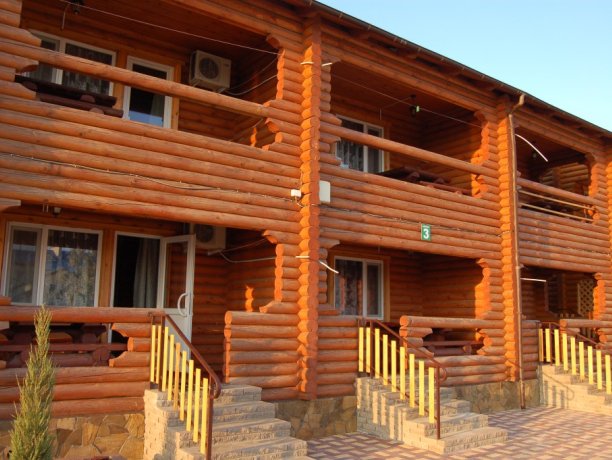 Люкс №21 (сруб) однокомнатный, база отдыха «Акварель», Кирилловка. Фото 11