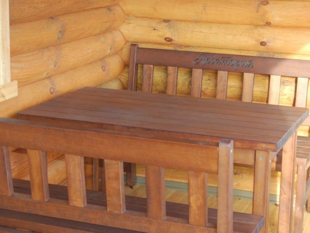 Люкс №22 (сруб) однокомнатный, база отдыха «Акварель», Кирилловка. Фото 9