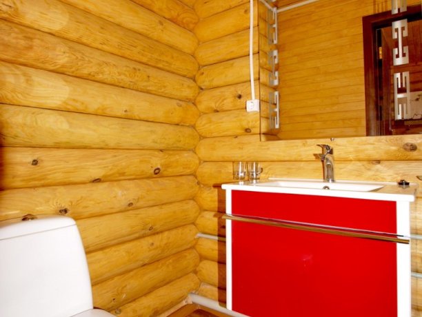 Люкс №24 (сруб) однокомнатный, база отдыха «Акварель», Кирилловка. Фото 2