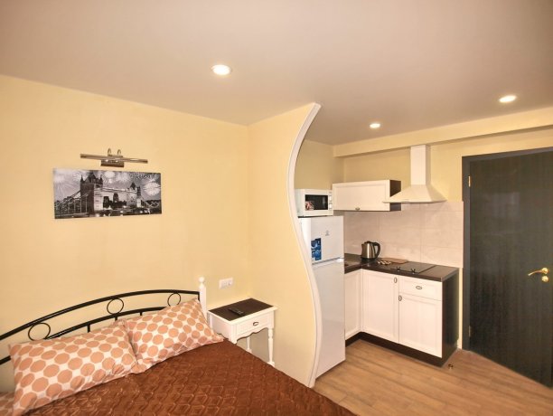 Студия №50 однокомнатный, база отдыха «Акварель», Кирилловка. Фото 3