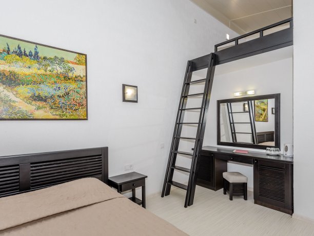 Deluxe №9 однокомнатный, база отдыха «Azov le Chalet», Кирилловка. Фото 10