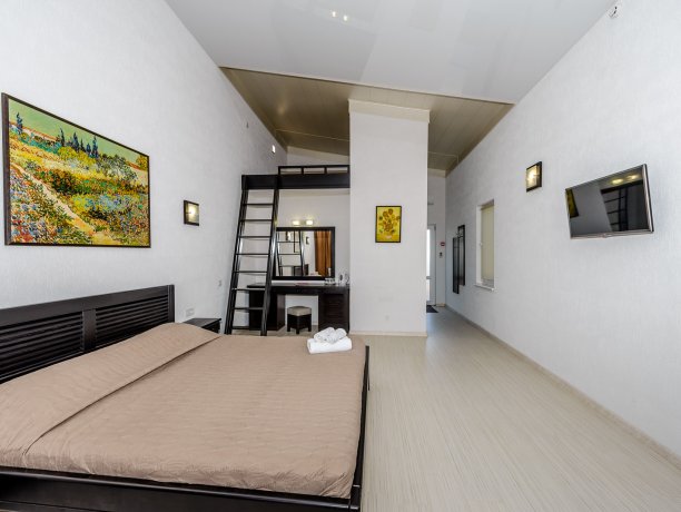 Deluxe №26 однокомнатный, база отдыха «Azov le Chalet», Кирилловка. Фото 4