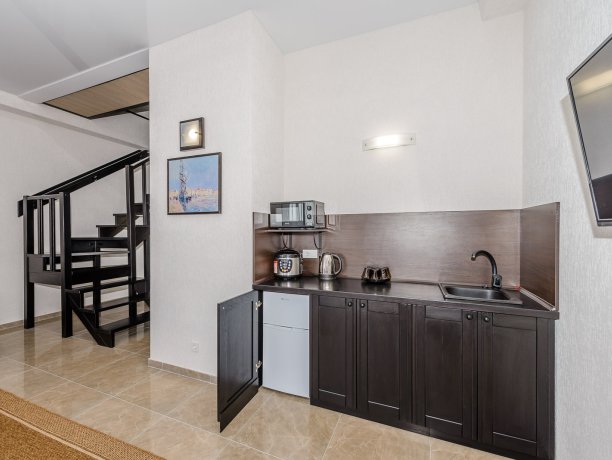 Shale №1 двухкомнатный, база отдыха «Azov le Chalet», Кирилловка. Фото 3