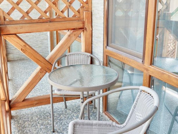 Апартаменты вид на море №66 (корп. 1) двухкомнатный, база отдыха «Автомобилист», Кирилловка. Фото 5